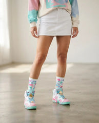 Doernbecher 2025 Socks – Women’s Air Jordan 6 Retro Inspired Mid-Calf Unisex Crew Socks