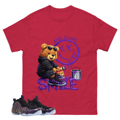 Don't Forget Smile Graphic Tee, Shirt to Match Air Foamposite One Eggplant, Air Foamposite Unisex Purple Shirt