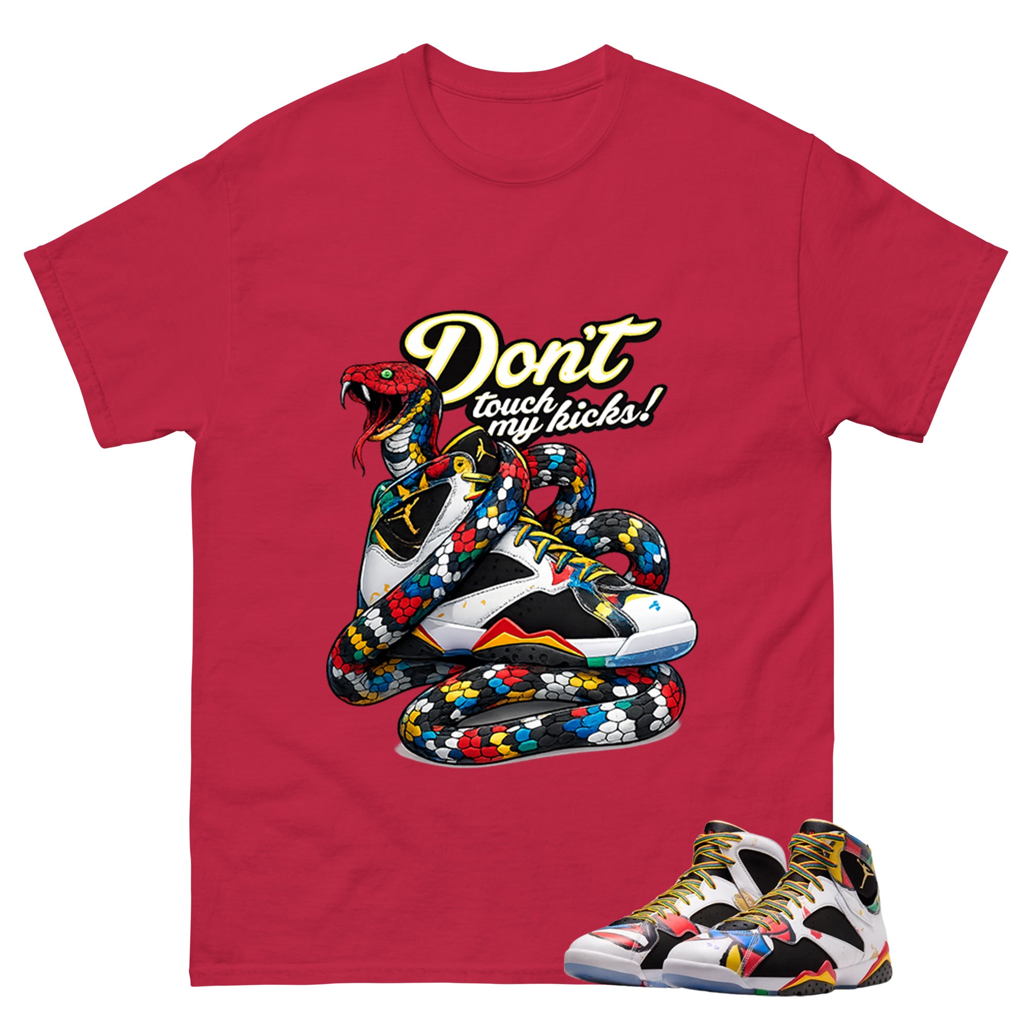 Don't Touch My Kicks Graphic Tee, Shirt to Match Air Jordan 7 Miro, Air Jordan 7 Miro Unisex Shirt
