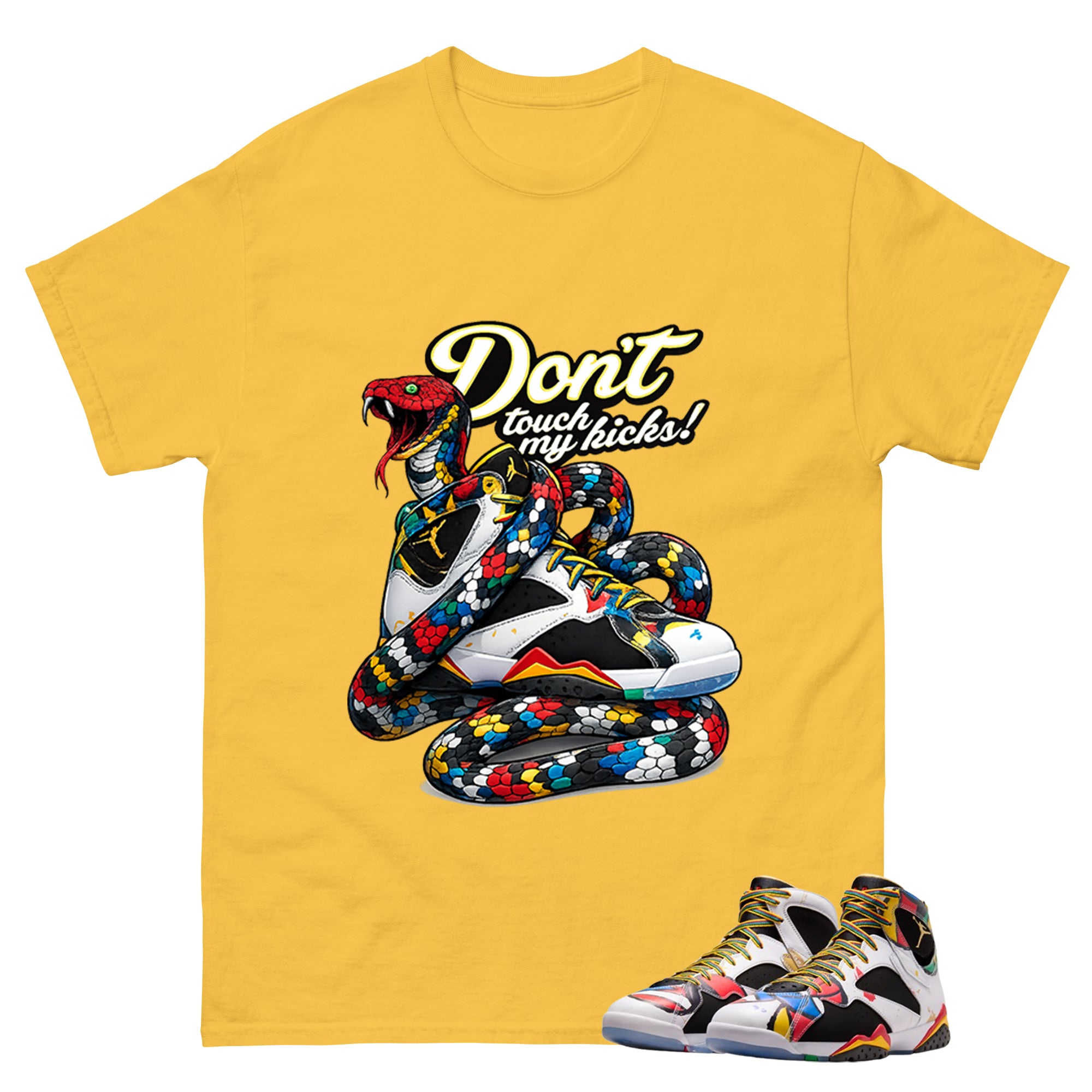 Don't Touch My Kicks Graphic Tee, Shirt to Match Air Jordan 7 Miro, Air Jordan 7 Miro Unisex Shirt