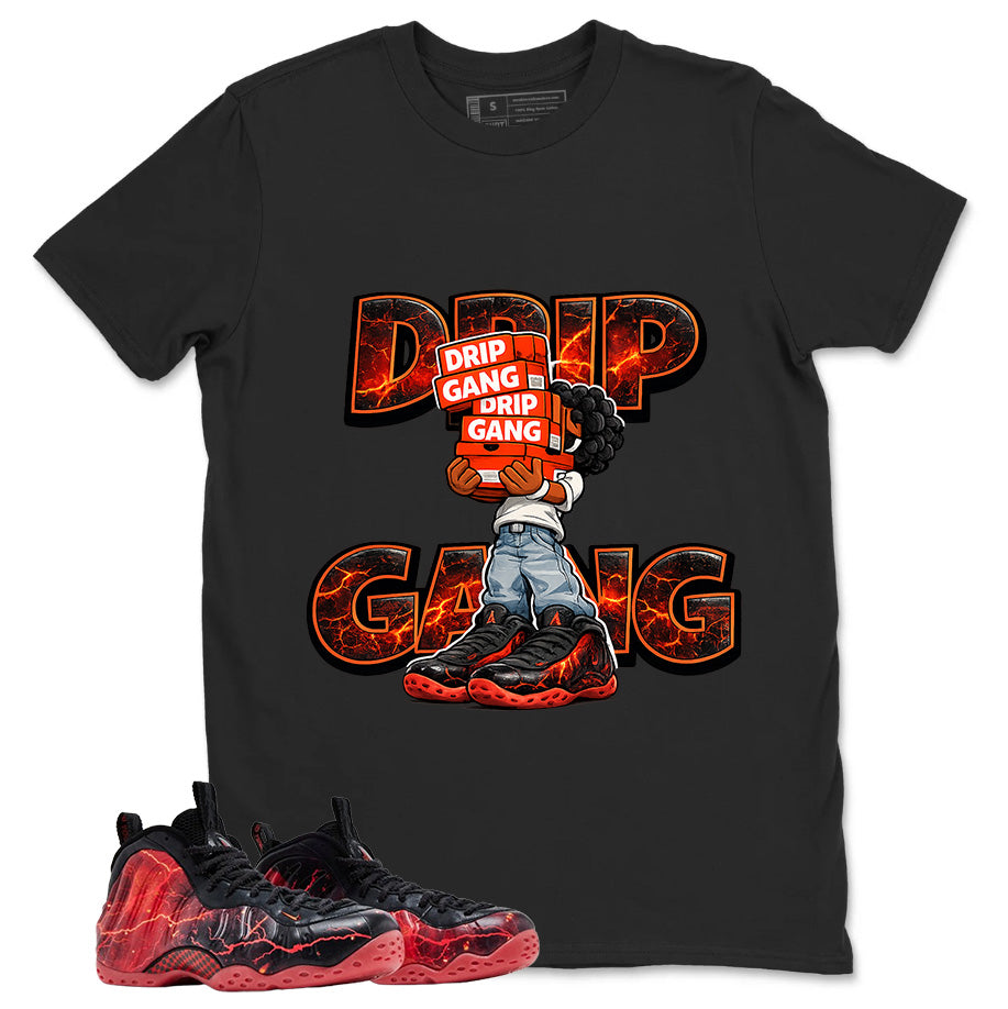 Drip Gang Graphic Tee, Shirt to Match Air Foamposite Stranger Things, Air Foamposite Unisex Blue Shirt