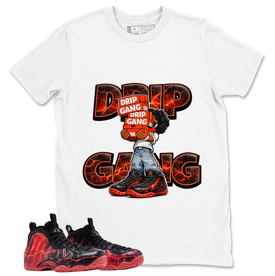 Drip Gang Graphic Tee, Shirt to Match Air Foamposite Stranger Things, Air Foamposite Unisex Blue Shirt