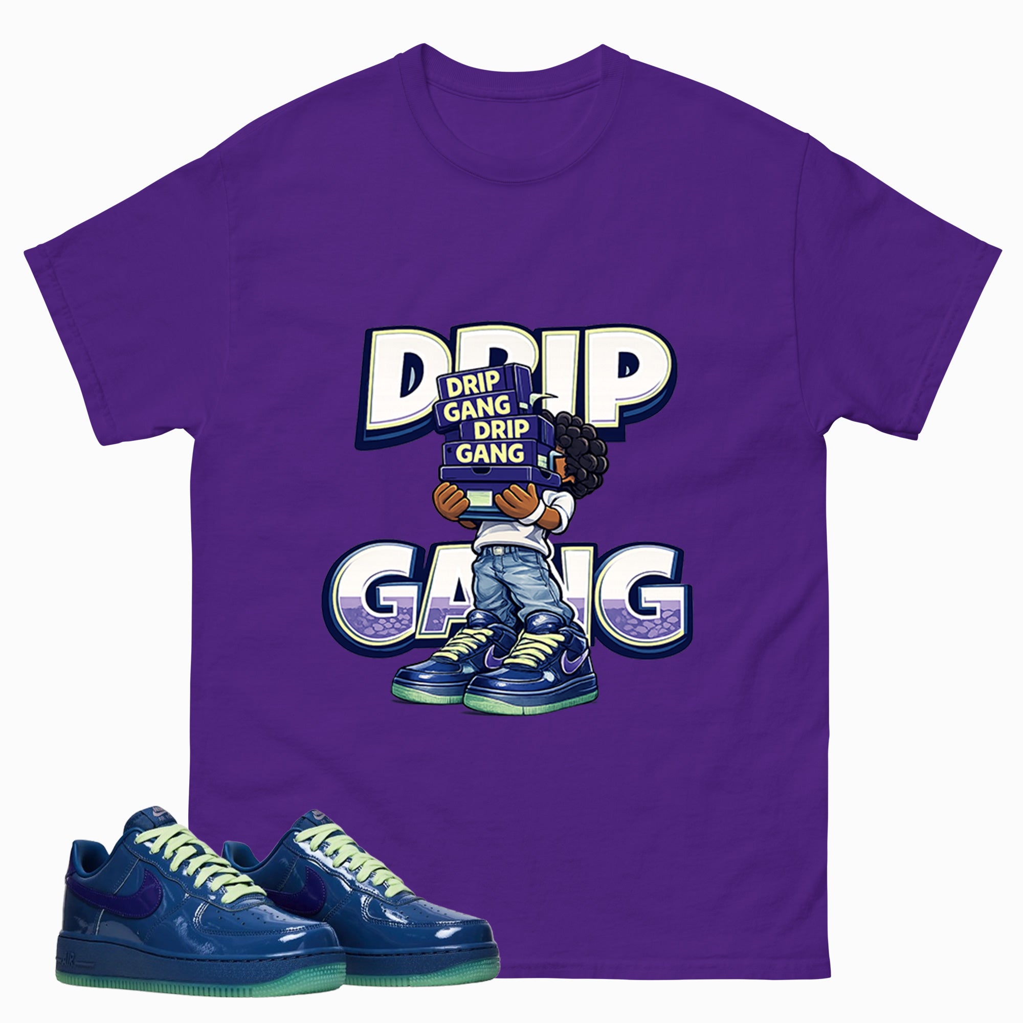Drip Gang Graphic Tee, Shirt to Match Air Force 1 Mystic Navy, Air Force 1 Unisex Shirt