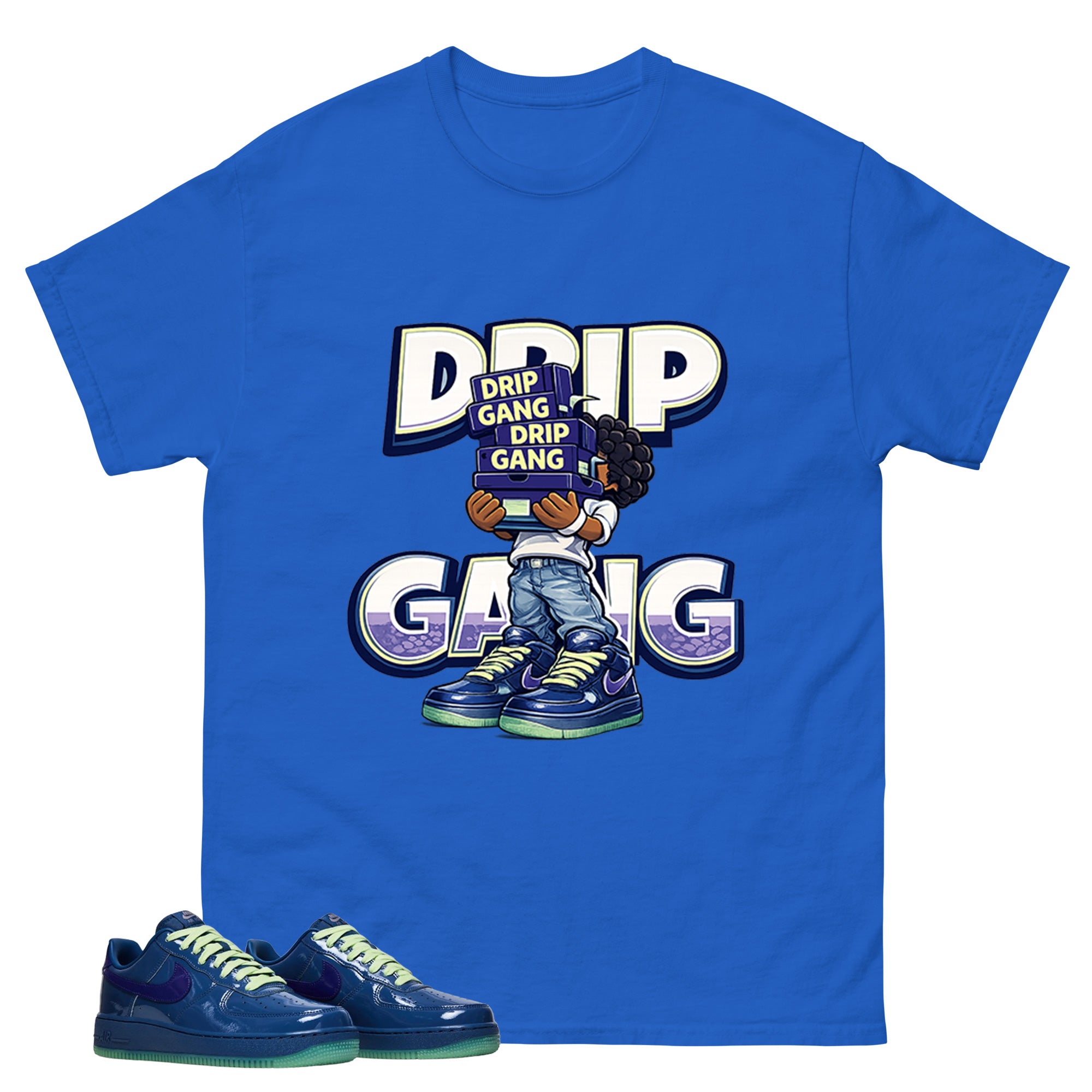 Drip Gang Graphic Tee, Shirt to Match Air Force 1 Mystic Navy, Air Force 1 Unisex Shirt