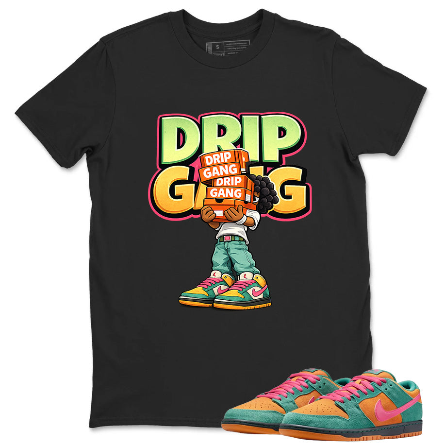 Drip Gang Graphic Tee, Shirt to Match SB Dunk Green Noise, SB Dunk Green Noise Watermelon Unisex Shirt