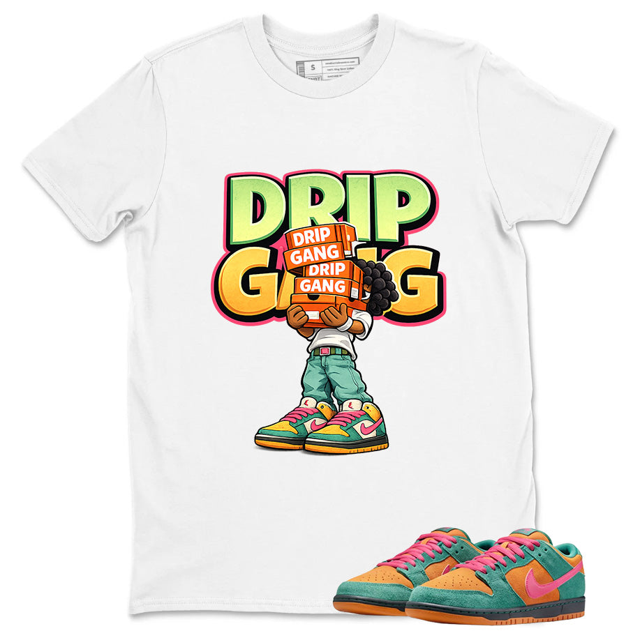 Drip Gang Graphic Tee, Shirt to Match SB Dunk Green Noise, SB Dunk Green Noise Watermelon Unisex Shirt