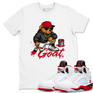 Goat GT Shirt - Match Air Jordan 5 'Fire Red' 2025