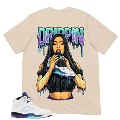 Drippin Girl Shirt - Matching Air Jordan 5 Retro 'Grape' 2025