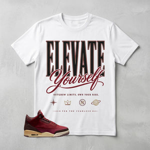 Elevate Yourself Graphic Tee - Shirt To Match Air Jordan 3 Bin23