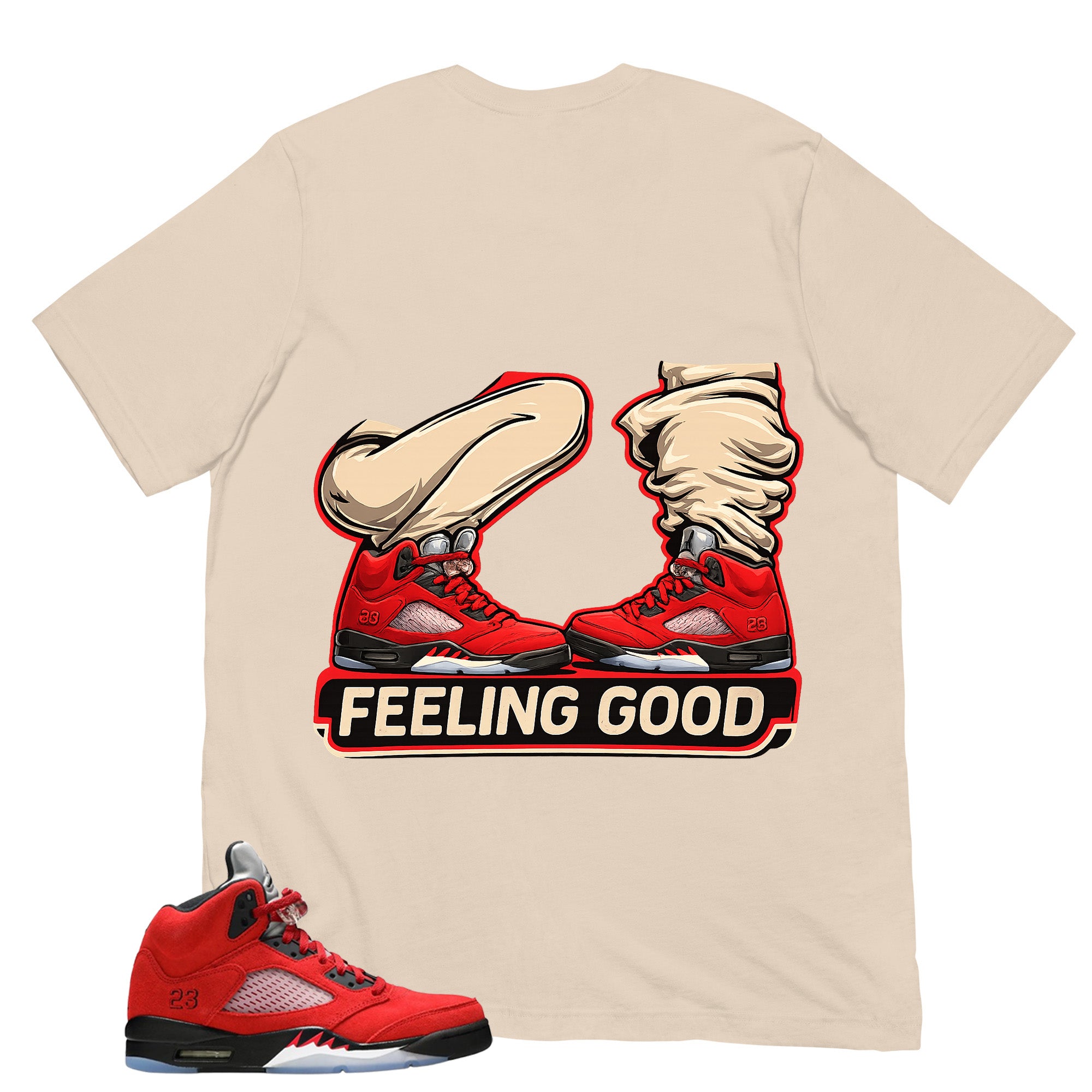 Feeling Good Shirt - Match Air Jordan 5 Raging Bull