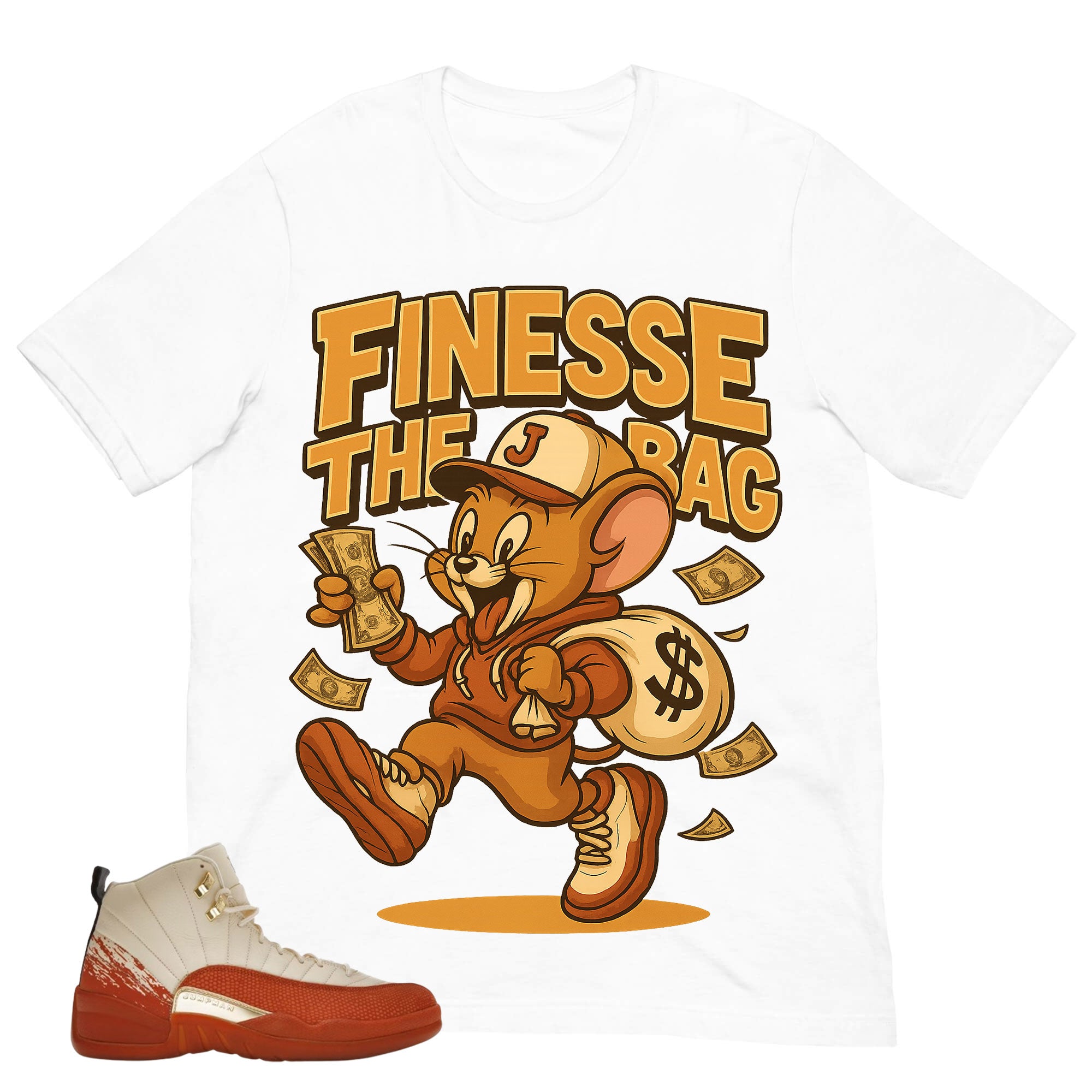 Finesse The Bag Shirt - Match Eastside Golf x Air Jordan 12 'Out the Mud'