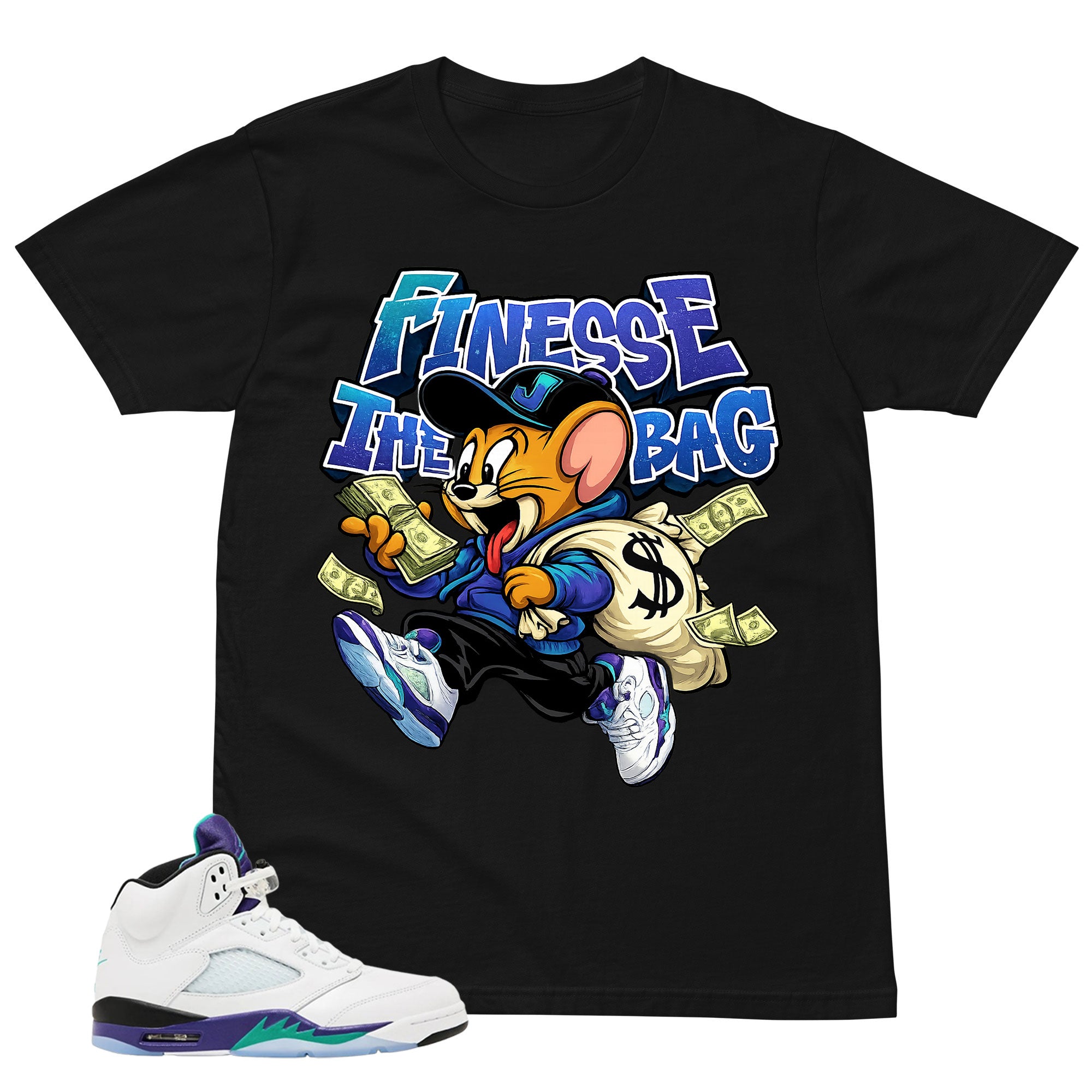 Finesse The Bag Shirt - Matching Air Jordan 5 Retro 'Grape' 2025