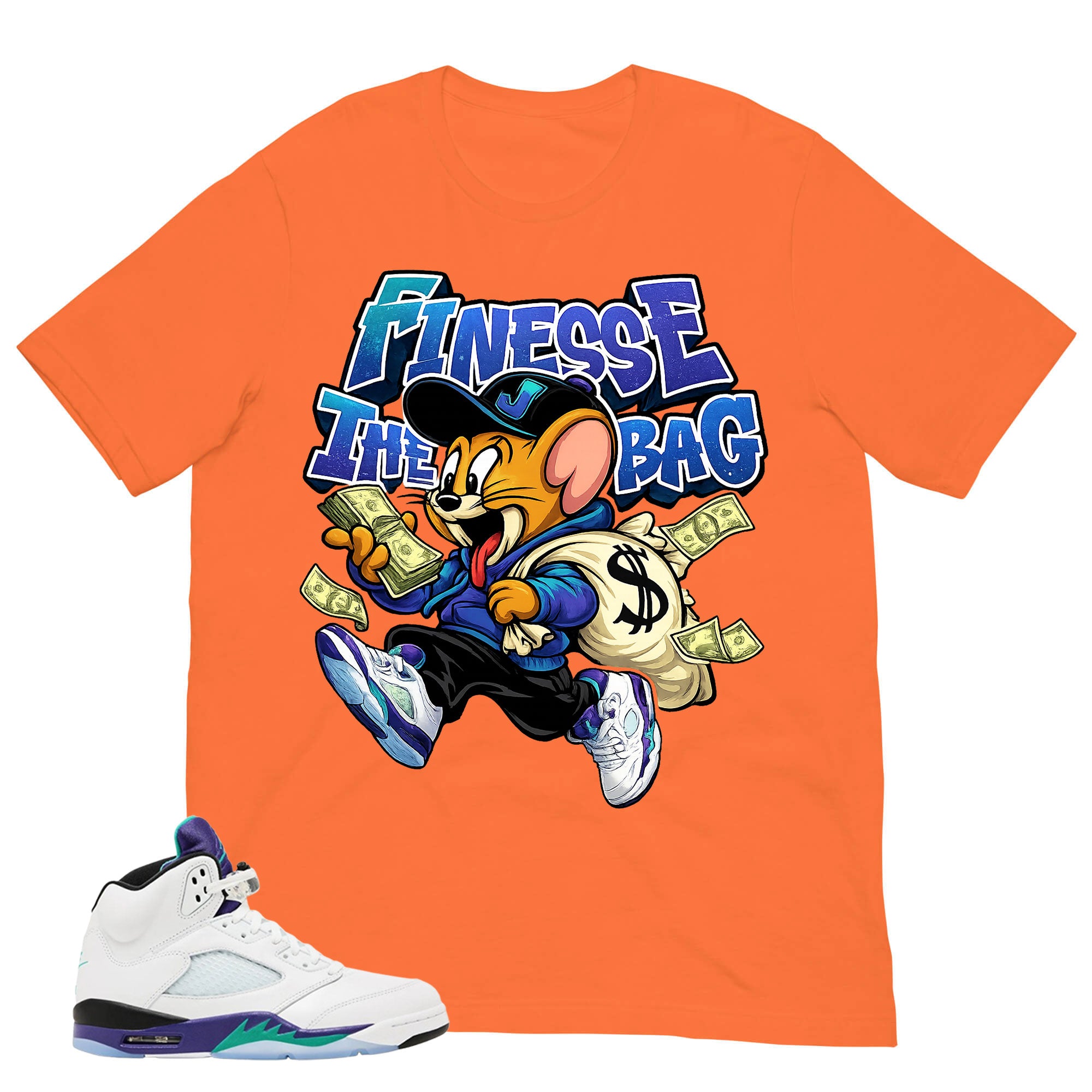Finesse The Bag Shirt - Matching Air Jordan 5 Retro 'Grape' 2025