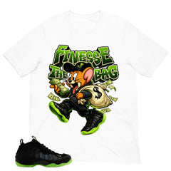 Finesse The Bag Shirt - Match Air Foamposite One Black Volt