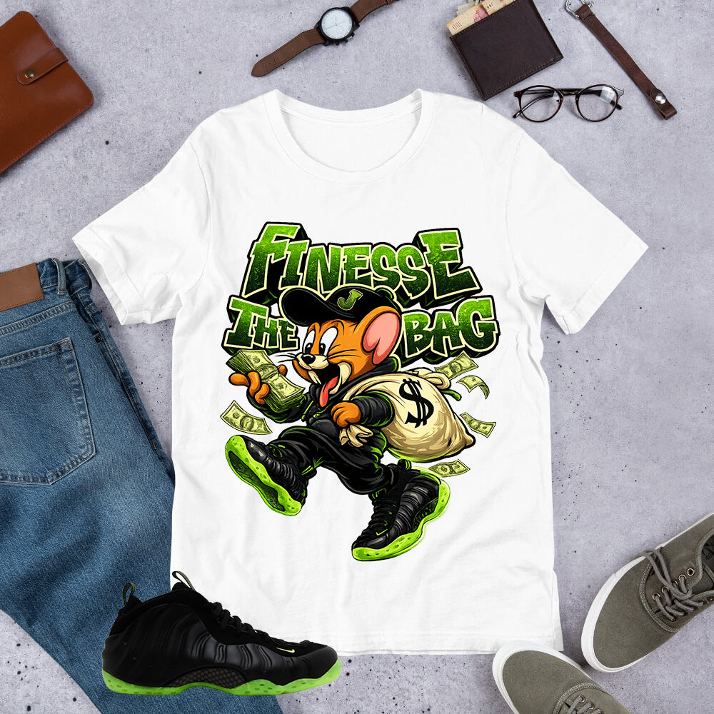 Finesse The Bag Shirt - Match Air Foamposite One Black Volt