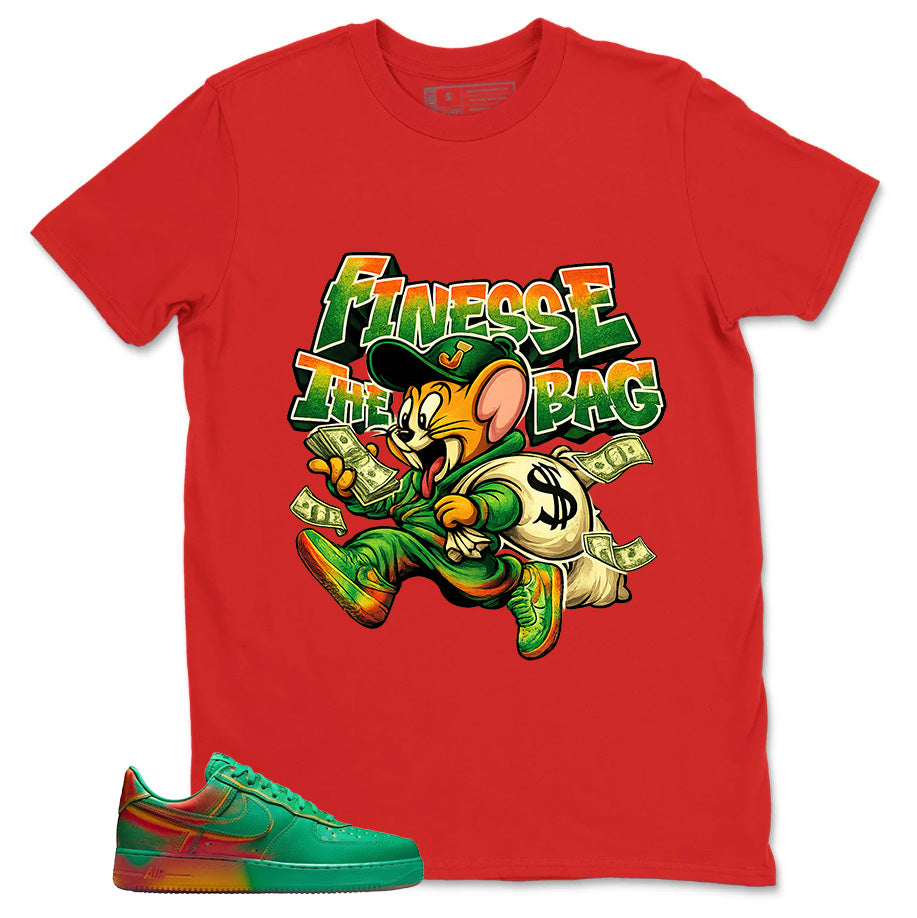 Finesse The Bag Shirt - Match Air Force 1 Stadium Green Crimson