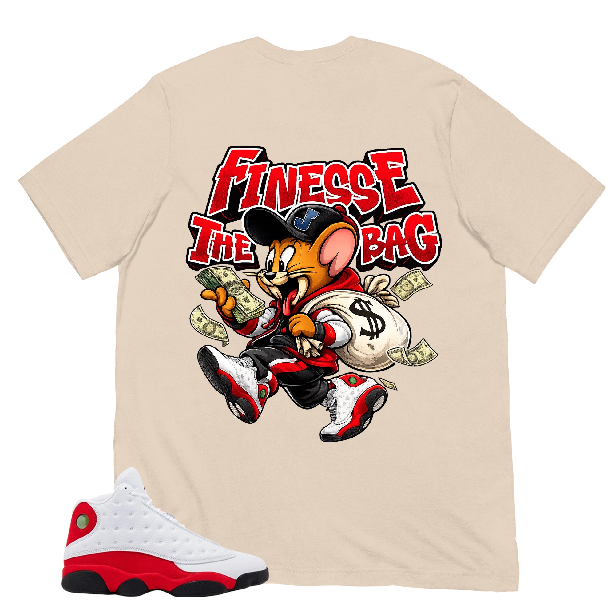 Finesse The Bag Shirt - Match Air Jordan 13 'True Red' 2026