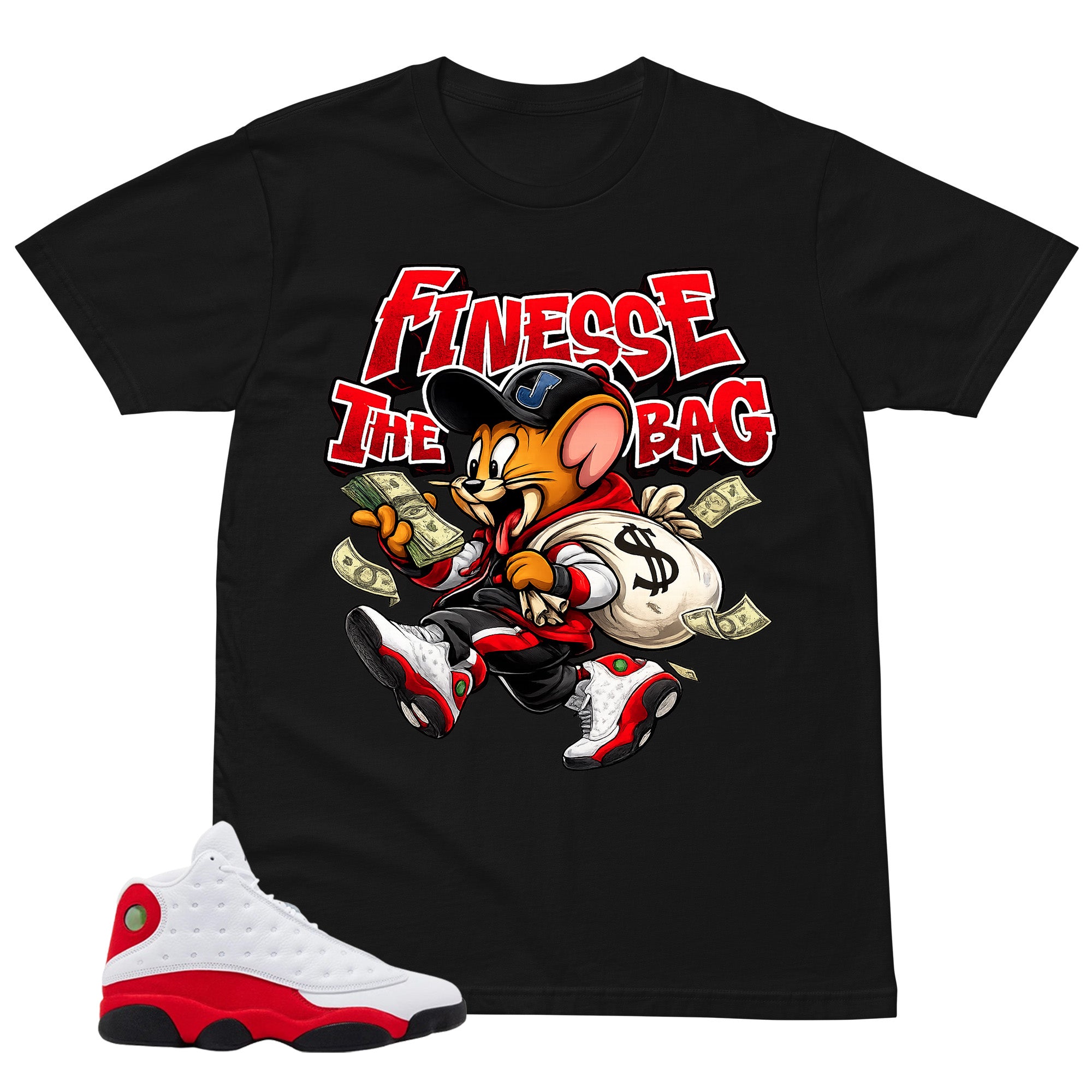 Finesse The Bag Shirt - Match Air Jordan 13 'True Red' 2026