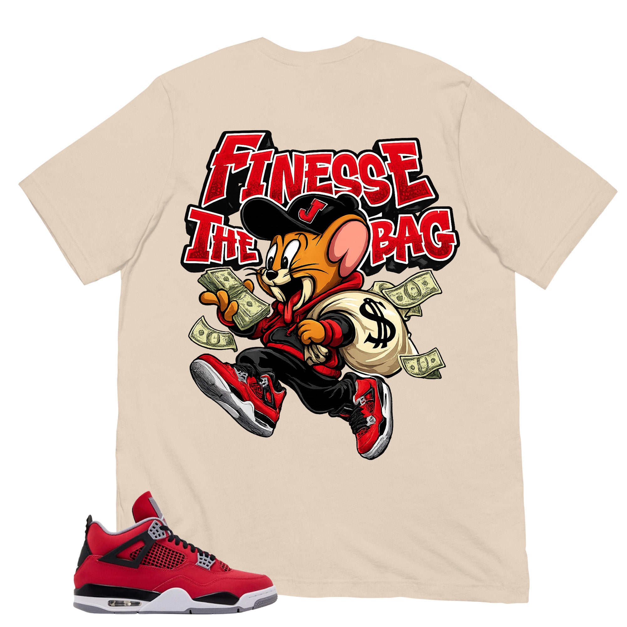 Finesse The Bag Shirt - Match Air Jordan 4 Toro Bravo