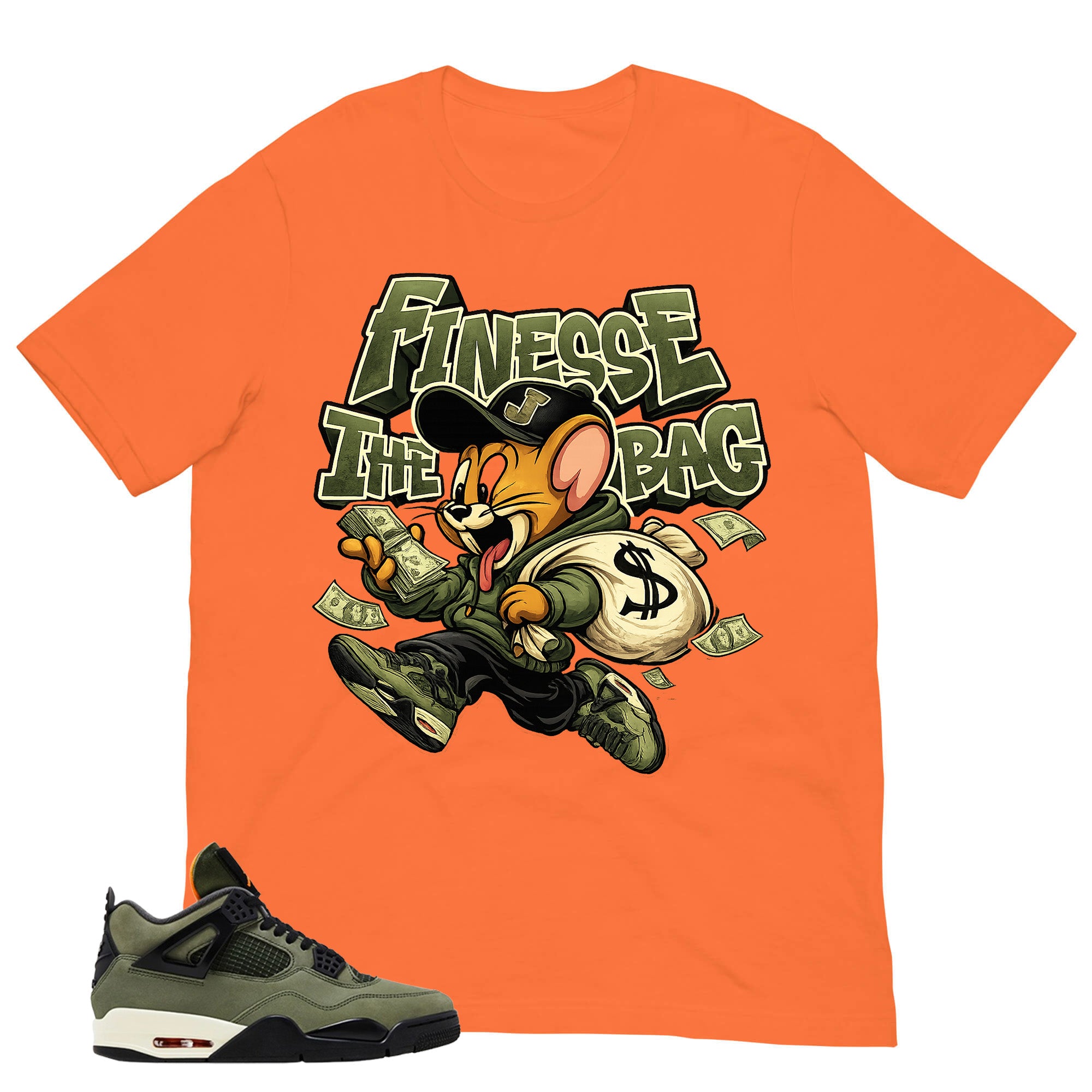 Finesse The Bag Shirt - Match  Air Jordan 4 Undefeated