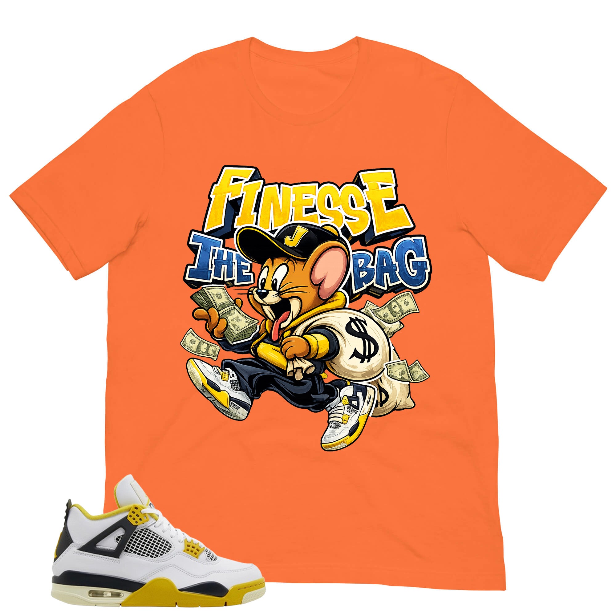 Finesse The Bag Shirt - Match Air Jordan 4 Vivid Sulfur