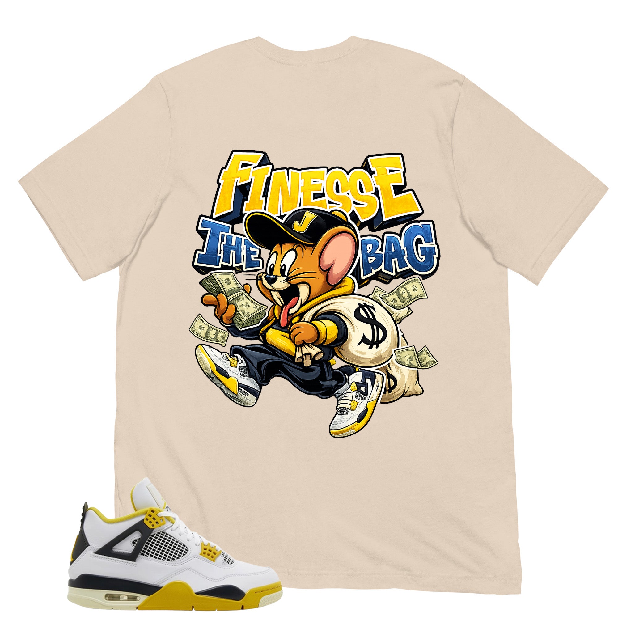 Finesse The Bag Shirt - Match Air Jordan 4 Vivid Sulfur