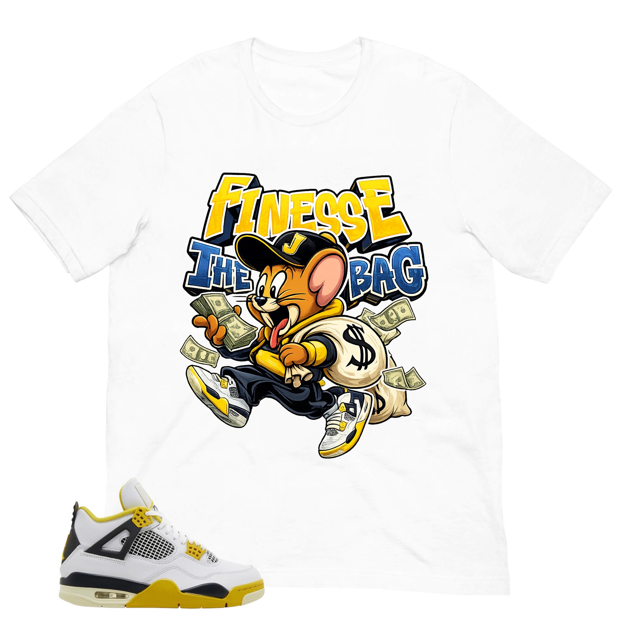 Finesse The Bag Shirt - Match Air Jordan 4 Vivid Sulfur