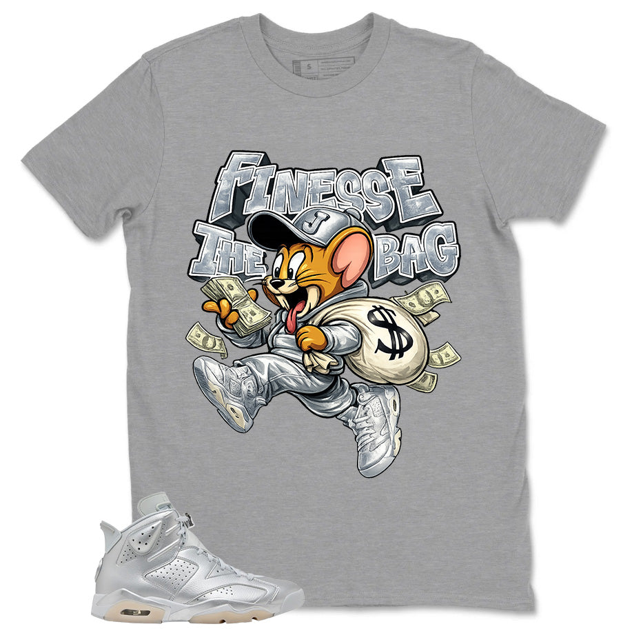 Finesse The Bag Shirt - Match Air Jordan 6 x Paris Saint-Germain Metallic Silver