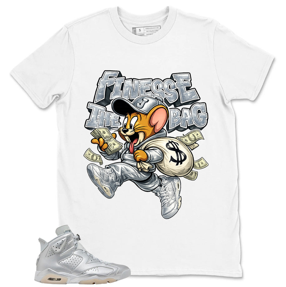 Finesse The Bag Shirt - Match Air Jordan 6 x Paris Saint-Germain Metallic Silver