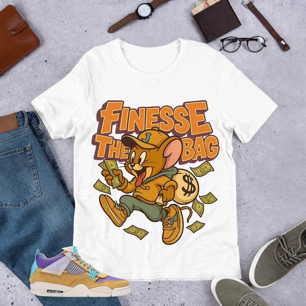 Finesse The Bag Shirt - Match Union LA x Air Jordan 4 Desert Moss