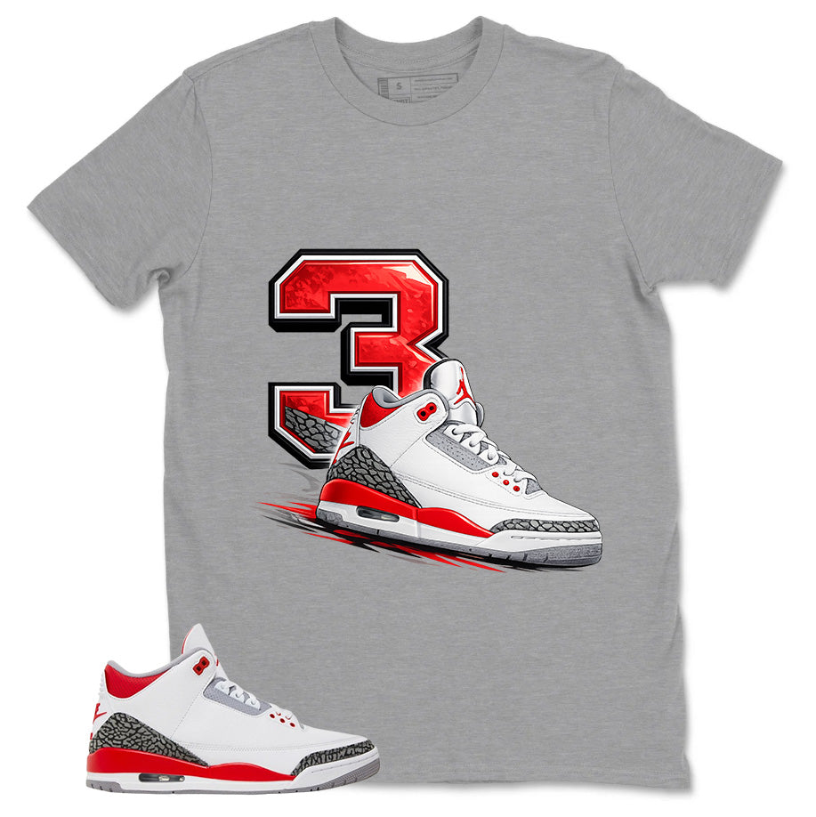 Fire Red 3s Zadago Shirt 3s Graphic