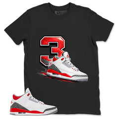 Fire Red 3s Zadago Shirt 3s Graphic