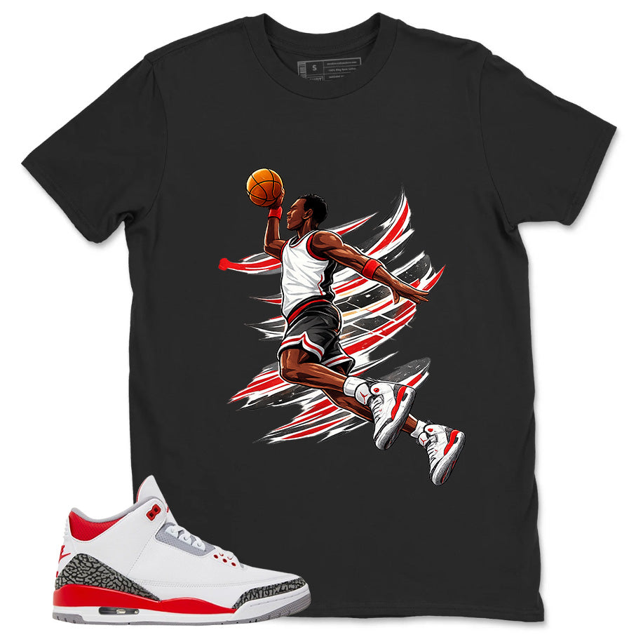 Fire Red 3s Zadago Shirt Air Ball Graphic