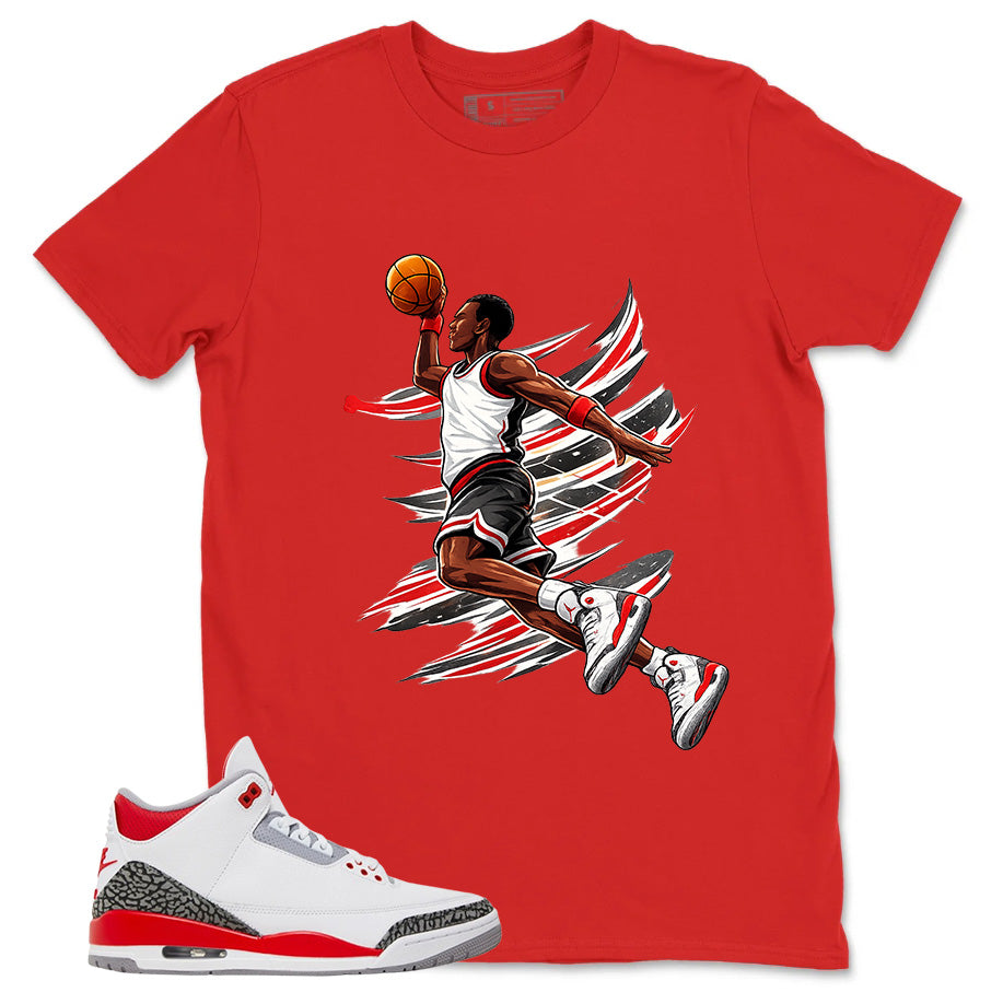 Fire Red 3s Zadago Shirt Air Ball Graphic