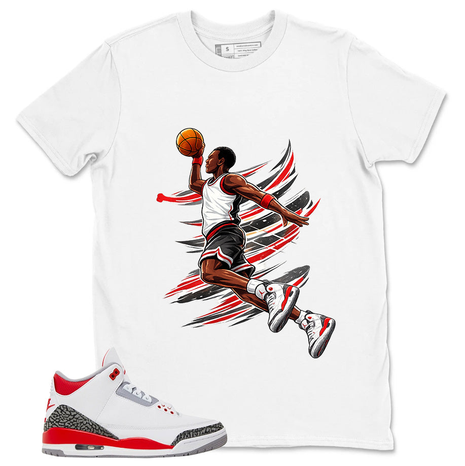 Fire Red 3s Zadago Shirt Air Ball Graphic