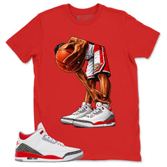 Fire Red 3s Zadago Shirt Ball Time Graphic