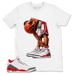 Fire Red 3s Zadago Shirt Ball Time Graphic