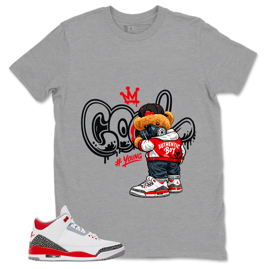 Fire Red 3s Zadago Shirt Cool Boy Graphic