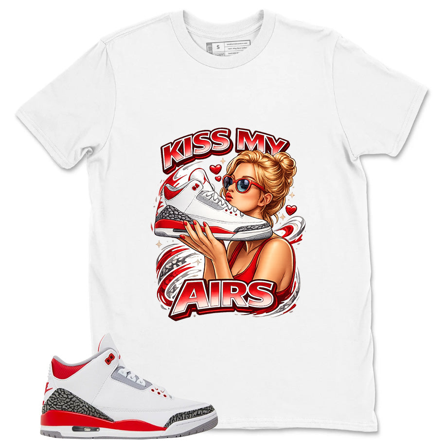 Fire Red 3s Zadago Shirt Kiss My Airs Graphic