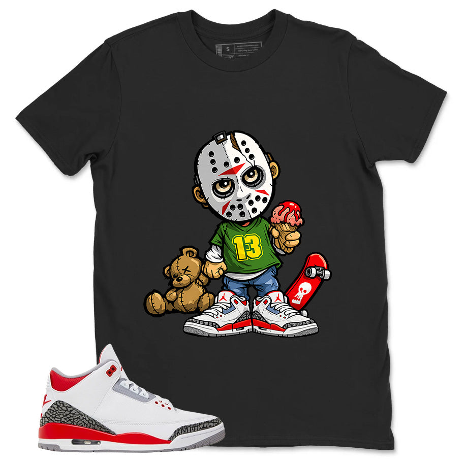 Fire Red 3s Zadago Shirt Little Jason Graphic