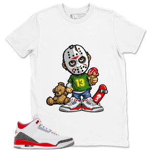 Fire Red 3s Zadago Shirt Little Jason Graphic