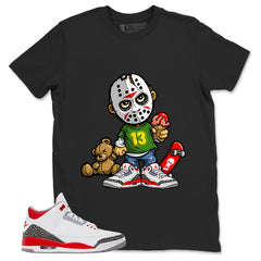 Fire Red 3s Zadago Shirt Little Jason Graphic