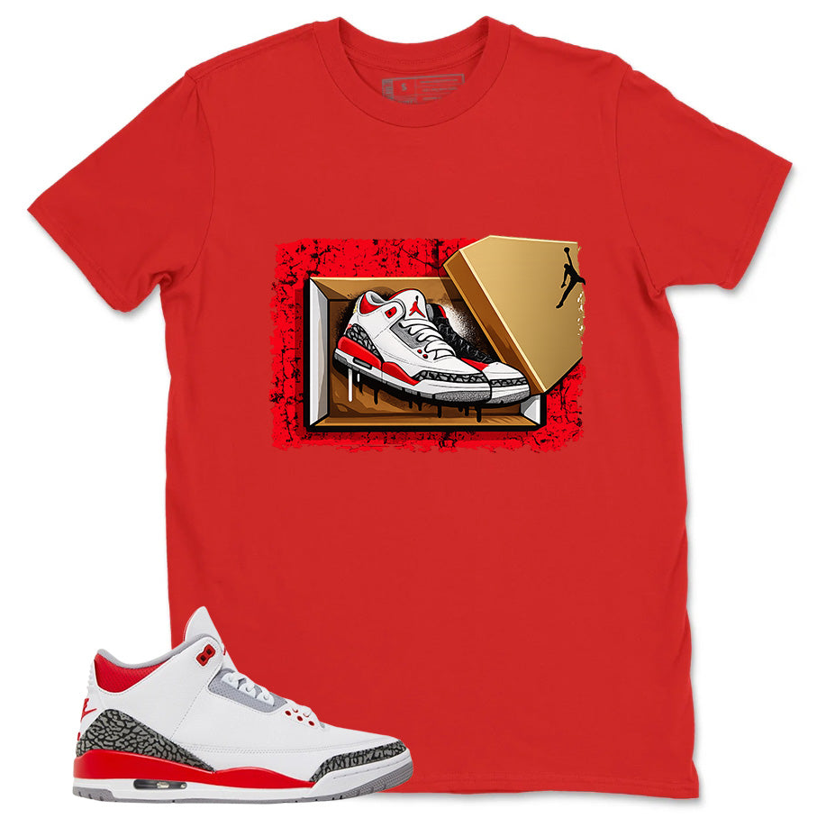 Fire Red 3s Zadago Shirt New Kicks Graphic