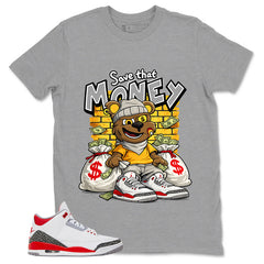Fire Red 3s Zadago Shirt Save That Money Graphic