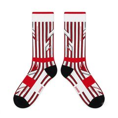 Fire Red Socks – Air Jordan 6 Retro Inspired Mid-Calf Unisex Crew Socks