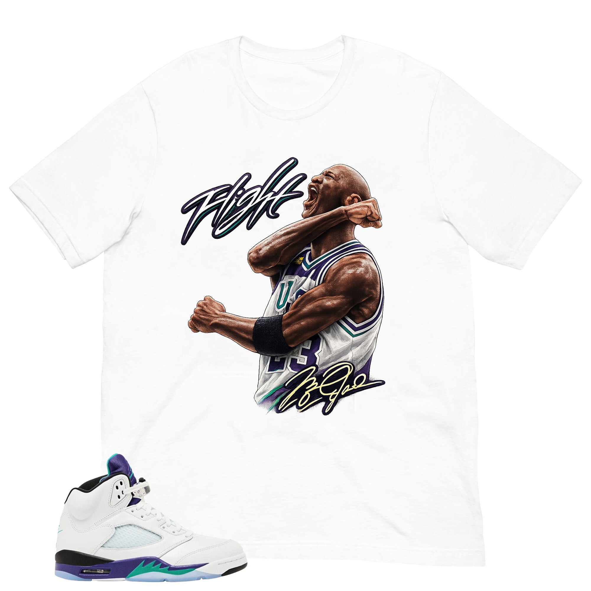 Flight Legend MJ Shirt - Matching Air Jordan 5 Retro 'Grape' 2025