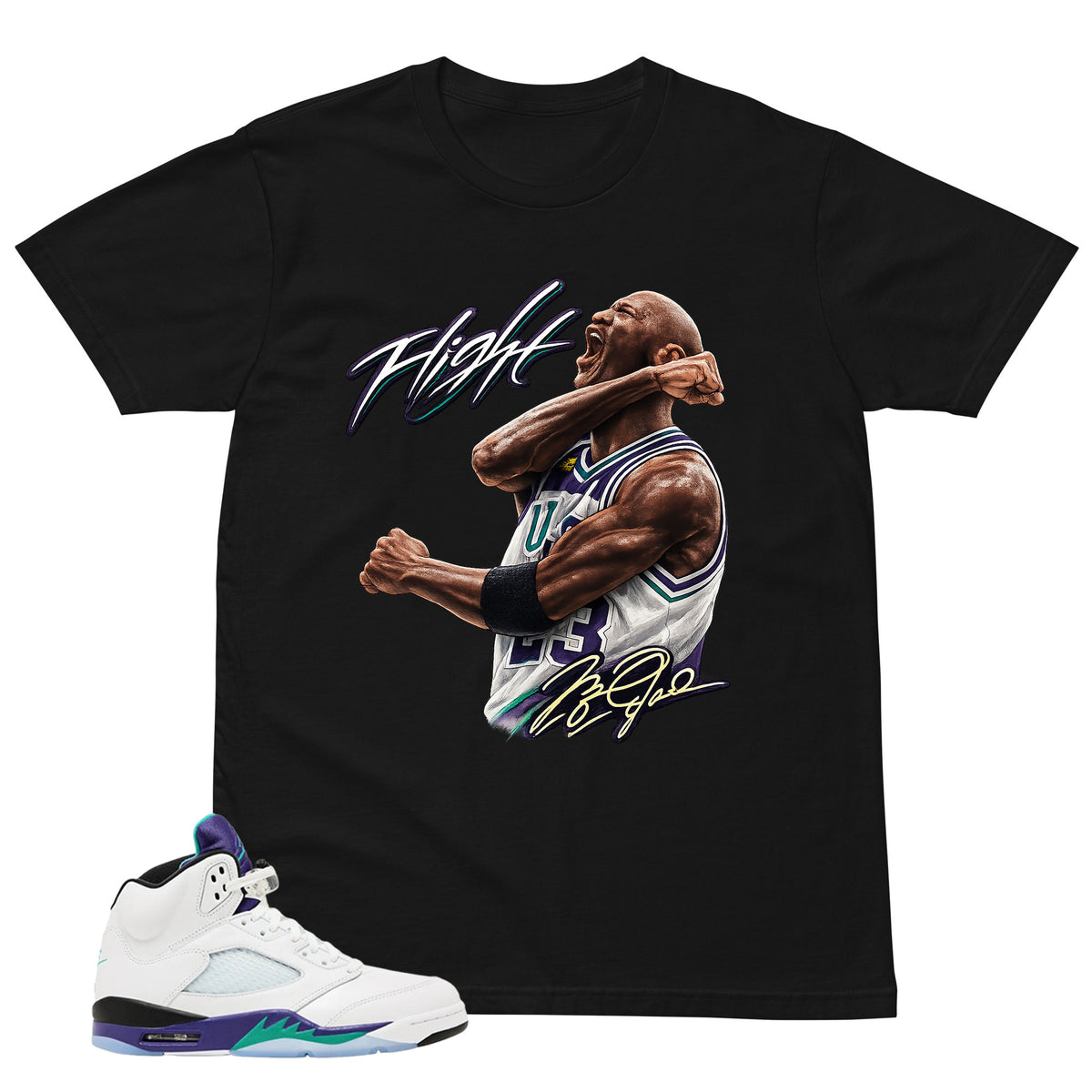 Flight Legend MJ Shirt - Matching Air Jordan 5 Retro 'Grape' 2025