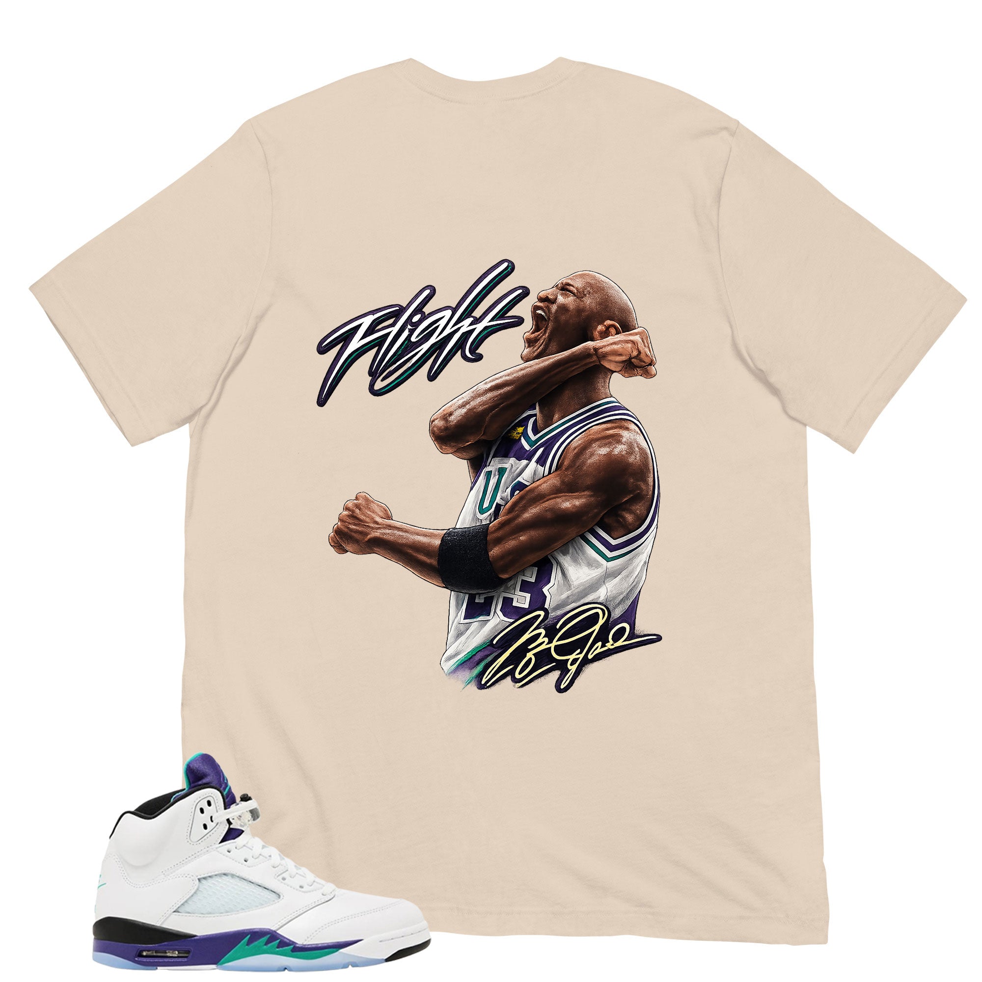 Flight Legend MJ Shirt - Matching Air Jordan 5 Retro 'Grape' 2025