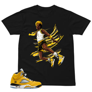 Graphic Tee Flight Legend Basketball Shirt - to Matching Air Jordan 5 T23 Tokyo