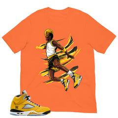 Graphic Tee Flight Legend Basketball Shirt - to Matching Air Jordan 5 T23 Tokyo
